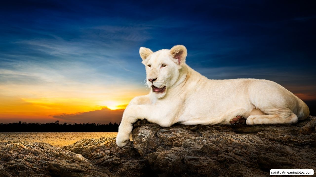 What Does a White Lion Symbolize Spiritually  